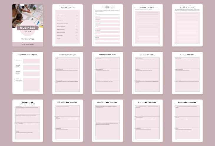 Ladystrategist Business Plan Canva Template instagram canva templates social media templates etsy free canva templates