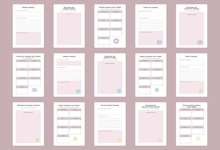 Ladystrategist Chakra Planner Canva Template instagram canva templates social media templates etsy free canva templates