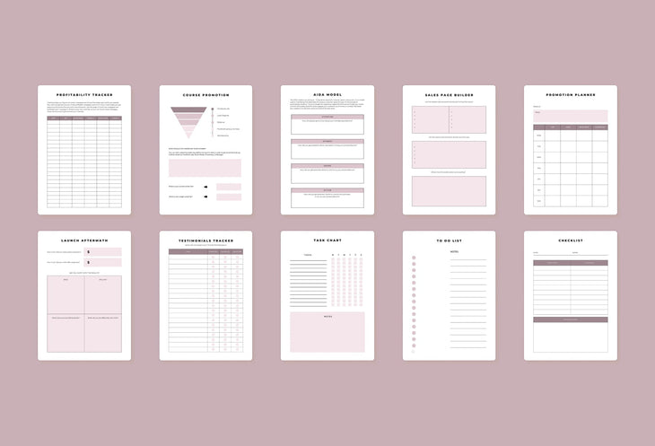 Ladystrategist Course Creation Planner Canva Template instagram canva templates social media templates etsy free canva templates