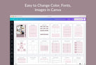 Ladystrategist Course Creation Planner Canva Template instagram canva templates social media templates etsy free canva templates
