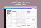 Ladystrategist Direct Sales MLM Planner Canva Template instagram canva templates social media templates etsy free canva templates