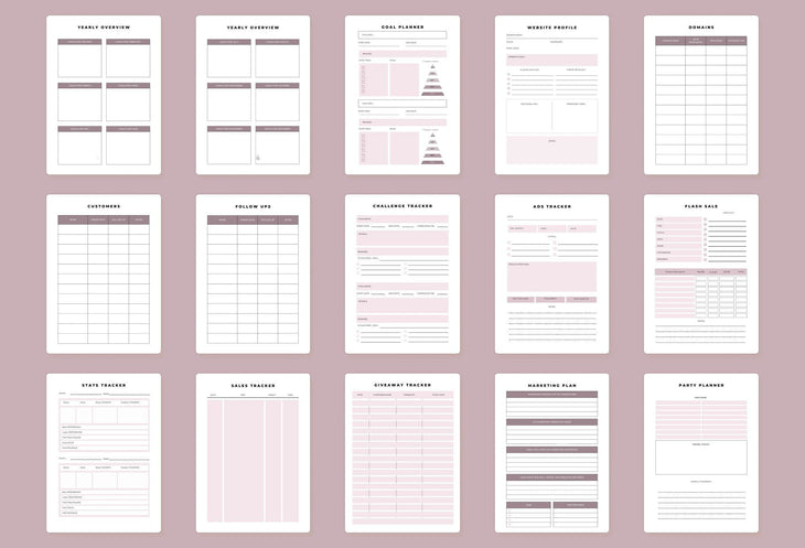 Ladystrategist Direct Sales MLM Planner Canva Template instagram canva templates social media templates etsy free canva templates