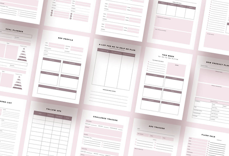 Ladystrategist Direct Sales MLM Planner Canva Template instagram canva templates social media templates etsy free canva templates