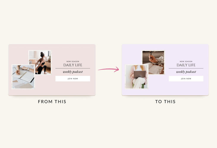 Ladystrategist Dust Pink Facebook Group Covers Canva Templates instagram canva templates social media templates etsy free canva templates