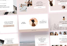 Ladystrategist Dust Pink Facebook Group Covers Canva Templates instagram canva templates social media templates etsy free canva templates