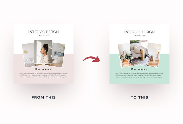 Ladystrategist Dust Pink Facebook Group Posts Templates instagram canva templates social media templates etsy free canva templates