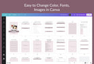 Ladystrategist Find Your Passion Jornal Canva Template instagram canva templates social media templates etsy free canva templates