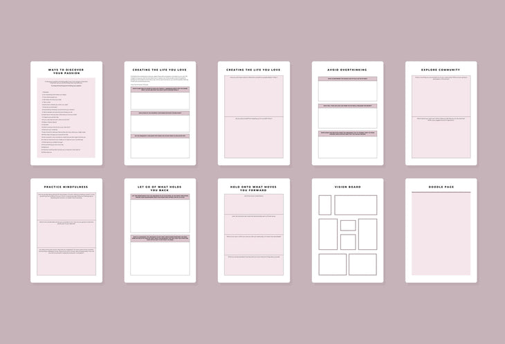 Ladystrategist Find Your Passion Jornal Canva Template instagram canva templates social media templates etsy free canva templates