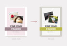 Ladystrategist Find Your Passion Jornal Canva Template instagram canva templates social media templates etsy free canva templates