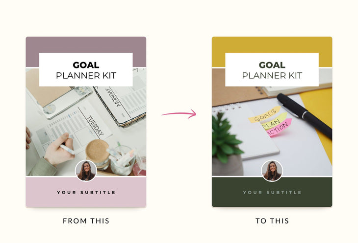 Ladystrategist Goal Planner Kit Canva Template instagram canva templates social media templates etsy free canva templates