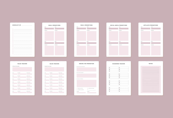 Ladystrategist Holiday Promotional Planner Canva Template instagram canva templates social media templates etsy free canva templates