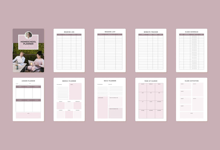 Ladystrategist Homeschool Planner Canva Template instagram canva templates social media templates etsy free canva templates