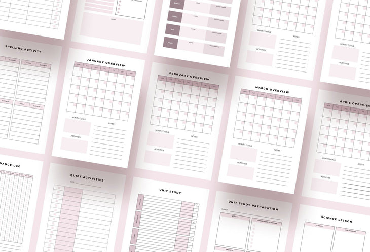 Ladystrategist Homeschool Planner Canva Template instagram canva templates social media templates etsy free canva templates