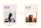 Ladystrategist Let It Go Journal Canva Template instagram canva templates social media templates etsy free canva templates