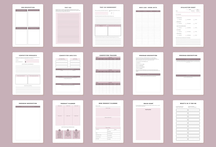 Ladystrategist Membership Business Planner A4 Canva Template instagram canva templates social media templates etsy free canva templates