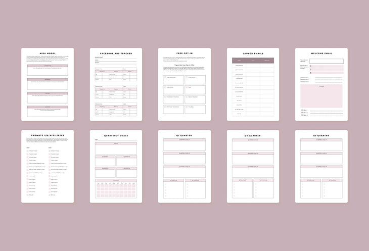 Ladystrategist Membership Business Planner A4 Canva Template instagram canva templates social media templates etsy free canva templates