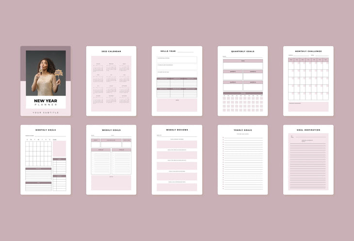 Ladystrategist New Year Canva Planner Template instagram canva templates social media templates etsy free canva templates