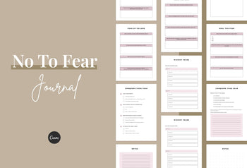 Ladystrategist No To Fear Journal Canva Template instagram canva templates social media templates etsy free canva templates