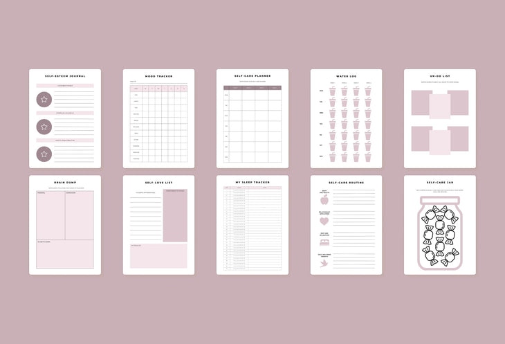Ladystrategist Self Love Journal Planner Canva Template instagram canva templates social media templates etsy free canva templates