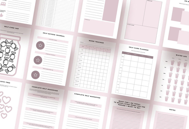 Ladystrategist Self Love Journal Planner Canva Template instagram canva templates social media templates etsy free canva templates