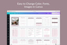 Ladystrategist Thanksgiving Canva Planner Template instagram canva templates social media templates etsy free canva templates