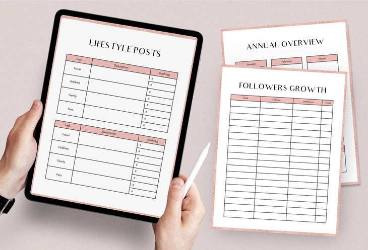 Ladystrategist 10 Page Brand and Social Media Plan Canva Template instagram canva templates social media templates etsy free canva templates