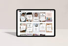 Ladystrategist 14 Modern Pinterest Templates for Bloggers and Coaches in All Industries - Editable Canva Template instagram canva templates social media templates etsy free canva templates