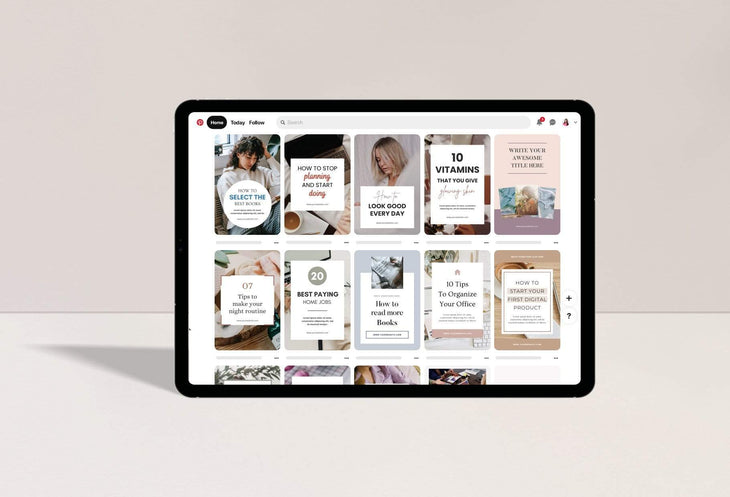 Ladystrategist 14 Modern Pinterest Templates for Bloggers and Coaches in All Industries - Editable Canva Template instagram canva templates social media templates etsy free canva templates