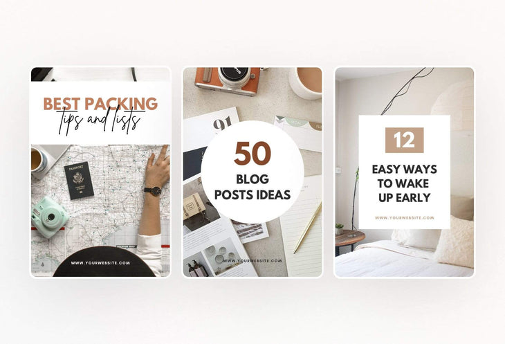 Ladystrategist 14 Modern Pinterest Templates for Bloggers and Coaches in All Industries - Editable Canva Template Pack 02 instagram canva templates social media templates etsy free canva templates