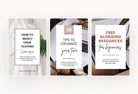 Ladystrategist 14 Modern Pinterest Templates for Bloggers and Coaches in All Industries - Editable Canva Template Pack 03 instagram canva templates social media templates etsy free canva templates