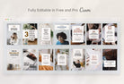 Ladystrategist 14 Modern Pinterest Templates for Bloggers and Coaches in All Industries - Editable Canva Template Pack 03 instagram canva templates social media templates etsy free canva templates
