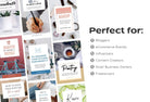 Ladystrategist 14 Modern Pinterest Templates for Bloggers and Coaches in All Industries - Editable Canva Template Pack 04 instagram canva templates social media templates etsy free canva templates