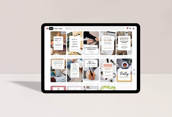 Ladystrategist 14 Modern Pinterest Templates for Bloggers and Coaches in All Industries - Editable Canva Template Pack 04 instagram canva templates social media templates etsy free canva templates
