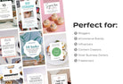Ladystrategist 14 Modern Pinterest Templates for Bloggers and Coaches in All Industries - Editable Canva Template Pack 05 instagram canva templates social media templates etsy free canva templates