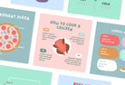 Ladystrategist 20 Cook Infographics Instagram Posts Fully Editable Canva Templates instagram canva templates social media templates etsy free canva templates