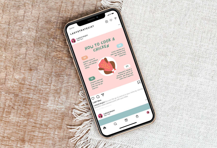 Ladystrategist 20 Cook Infographics Instagram Posts Fully Editable Canva Templates instagram canva templates social media templates etsy free canva templates