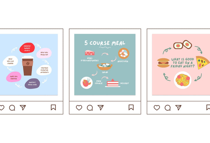 Ladystrategist 20 Cook Infographics Instagram Posts Fully Editable Canva Templates instagram canva templates social media templates etsy free canva templates