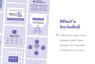 Ladystrategist 20 Education Tips and Infographics Instagram Engagement Posts Fully Editable Canva Templates V2 instagram canva templates social media templates etsy free canva templates