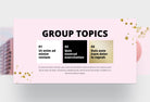 Ladystrategist 20 Facebook Group Banner Pink and Chic Canva Templates instagram canva templates social media templates etsy free canva templates
