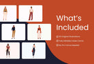 Ladystrategist 20 Fashion Illustrations Pack 02 - Fully Editable in Canva instagram canva templates social media templates etsy free canva templates