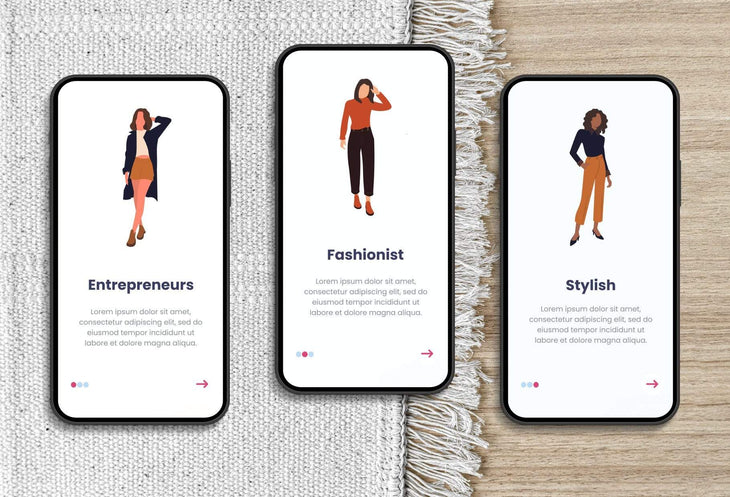 Ladystrategist 20 Fashion Illustrations Pack 02 - Fully Editable in Canva instagram canva templates social media templates etsy free canva templates