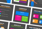 Ladystrategist 20 Fitness Infographics Instagram Posts Fully Editable Canva Templates V3 instagram canva templates social media templates etsy free canva templates