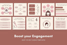 Ladystrategist 20 Hairstyle Tips and Infographics - Instagram Engagement Posts - Fully Editable Canva Templates instagram canva templates social media templates etsy free canva templates