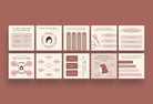 Ladystrategist 20 Hairstyle Tips and Infographics - Instagram Engagement Posts - Fully Editable Canva Templates instagram canva templates social media templates etsy free canva templates