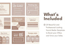 Ladystrategist 20 Interior Design Infographics Instagram Engagement Posts Fully Editable Canva Templates V2 instagram canva templates social media templates etsy free canva templates