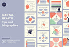 Ladystrategist 20 Mental Health Tips and Infographics - Instagram Engagement Posts - Fully Editable Canva Templates instagram canva templates social media templates etsy free canva templates