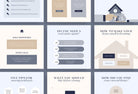 Ladystrategist 20 Real Estate Infographics Instagram Engagement Posts Fully Editable Canva Templates instagram canva templates social media templates etsy free canva templates
