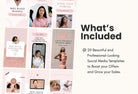 Ladystrategist 20 Rose Gold Instagram Reel Covers Canva Templates instagram canva templates social media templates etsy free canva templates