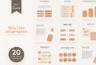 Ladystrategist 20 Skin Care Infographics Instagram Posts Fully Editable Canva Templates instagram canva templates social media templates etsy free canva templates