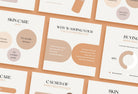 Ladystrategist 20 Skin Care Infographics Instagram Posts Fully Editable Canva Templates instagram canva templates social media templates etsy free canva templates